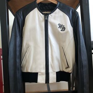 Leather jacket Black and White